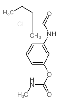 Pentanamide, 2-chloro-2-methyl-N-[3-[[ (methylamino)carbonyl]oxy]phenyl]- picture