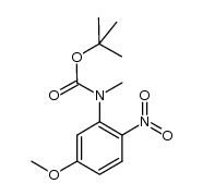 N-(5-methoxy-2-nitrophenyl)-N-methylcarbamic acid t-butyl ester Structure