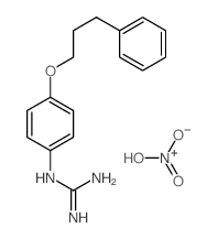 dihydroxy-oxo-azanium; 2-[4-(3-phenylpropoxy)phenyl]guanidine Structure
