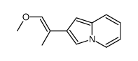 2-(1-methoxyprop-1-en-2-yl)indolizine Structure