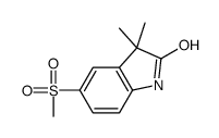 3,3-dimethyl-5-methylsulfonyl-1H-indol-2-one Structure