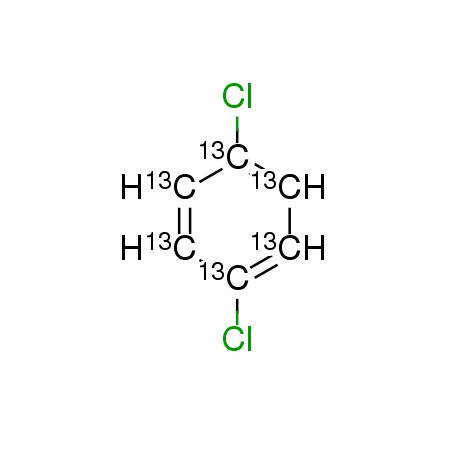 [13C6]-1,4-dichlorobenzene Structure