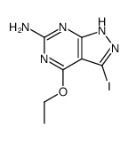 4-Ethoxy-3-iodo-1H-pyrazolo[3,4-d]pyrimidin-6-ylamine结构式