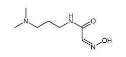 N-[3-(dimethylamino)propyl]-2-hydroxyiminoacetamide结构式