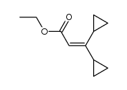 ethyl 3,3-dicyclopropylacrylate结构式
