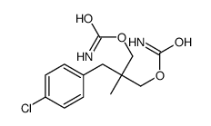 [2-(carbamoyloxymethyl)-3-(4-chlorophenyl)-2-methylpropyl] carbamate Structure