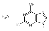 2-Thio-6-hydroxypurine hydrate Structure