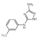 N-(3-methylphenyl)-1H-1,2,4-triazole-3,5-diamine结构式