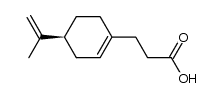 3-((S)-4-isopropenyl-cyclohex-1-enyl)-propionic acid结构式