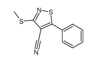 3-methylsulfanyl-5-phenyl-1,2-thiazole-4-carbonitrile Structure