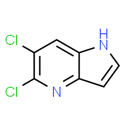 5,6-二氯-1H-吡咯并[3,2-B]吡啶结构式