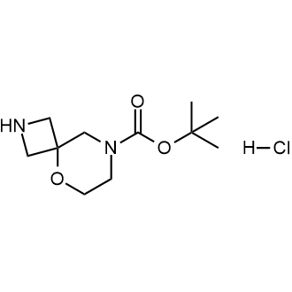 tert-Butyl 5-oxa-2,8-diazaspiro[3.5]nonane-8-carboxylate hydrochloride Structure