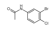 N-(3-Bromo-4-chlorophenyl)acetamide Structure