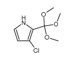 3-chloro-2-(trimethoxymethyl)pyrrole结构式