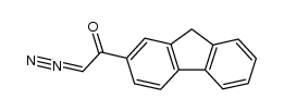 2'-(diazoacetyl)fluorene Structure