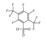 2,4,5-trifluoro-3,6-bis(trifluoromethyl)benzenesulfonyl chloride Structure