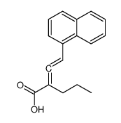 4-(1-naphthyl)-2-propyl-2,3-butadienoic acid Structure