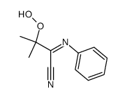 3-hydroperoxy-3-methyl-2-phenyliminobutyronitrile Structure