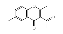 3-acetyl-2,6-dimethylchromone结构式