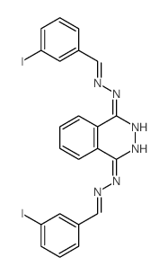 Benzaldehyde, m-iodo-,1,4-phthalazinediyldihydrazone (8CI)结构式