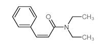 N,N-diethyl-3-phenyl-prop-2-enamide structure