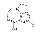 9-chloro-3,4,6,7-tetrahydro-2H-[1,4]diazepino[6,7,1-hi]indol-1-one结构式