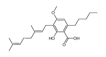 5'-methoxycannabigerolic acid Structure