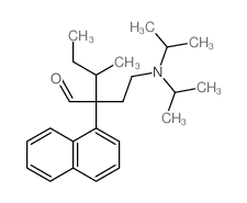 1-Naphthaleneacetaldehyde,a-[2-[bis(1-methylethyl)amino]ethyl]-a-(1-methylpropyl)- Structure