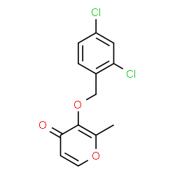 3-[(2,4-Dichlorobenzyl)oxy]-2-methyl-4H-pyran-4-one Structure