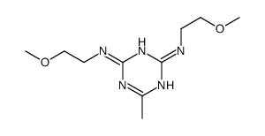 2-N,4-N-bis(2-methoxyethyl)-6-methyl-1,3,5-triazine-2,4-diamine结构式