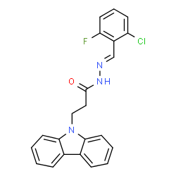 (E)-3-(9H-carbazol-9-yl)-N-(2-chloro-6-fluorobenzylidene)propanehydrazide picture