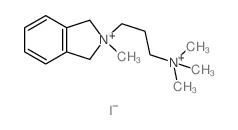 1H-Isoindolium,2,3-dihydro-2-methyl-2-[3-(trimethylammonio)propyl]-, iodide (1:2)结构式