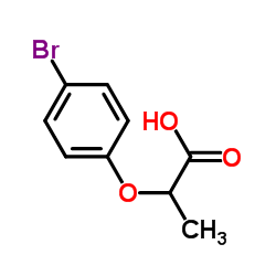 2-(4-溴苯氧基)丙酸结构式