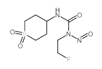 Urea, 3-[4-(1,1-dioxytetrahydrothiopyranyl)-1-(2-fluoroethyl]-1-nitroso-结构式