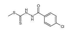 3-(4-chloro-benzoyl)-dithiocarbazic acid methyl ester Structure