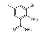 2-amino-3-bromo-5-methylbenzamide结构式