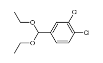 3,4-dichloro-benzaldehyde diethylacetal Structure