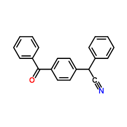 2-(4-BENZOYLPHENYL)-2-PHENYLACETONITRILE结构式