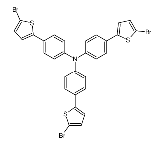 Tris[4-(5-bromothiophen-2-yl)phenyl]amine Structure