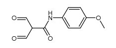 2-formyl-N-(4-methoxyphenyl)-3-oxopropanamide Structure