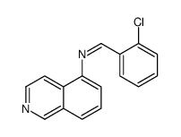 1-(2-chlorophenyl)-N-isoquinolin-5-ylmethanimine Structure