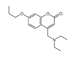 4-(N,N-Diethylaminomethyl)-7-propoxycoumarin结构式