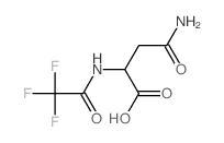 3-carbamoyl-2-[(2,2,2-trifluoroacetyl)amino]propanoic acid structure
