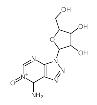 2-(5-amino-4-oxo-2,7,8,9-tetraza-4-azoniabicyclo[4.3.0]nona-2,7,10-trien-9-yl)-5-(hydroxymethyl)oxolane-3,4-diol structure