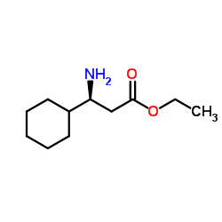 (βS)-β-Aminocyclohexanepropanoic Acid Ethyl Ester结构式