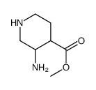 4-Piperidinecarboxylicacid,3-amino-,methylester(9CI)结构式