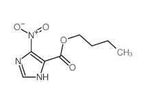 1H-Imidazole-4-carboxylicacid, 5-nitro-, butyl ester结构式