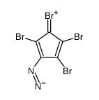 1,2,3,4-tetrabromo-5-diazocyclopenta-1,3-diene结构式