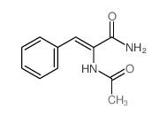 2-Propenamide,2-(acetylamino)-3-phenyl- Structure