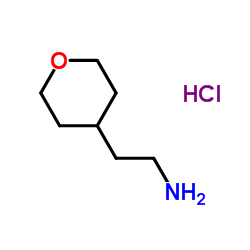 2-(Tetrahydro-2H-pyran-4-yl)ethanamine hydrochloride structure